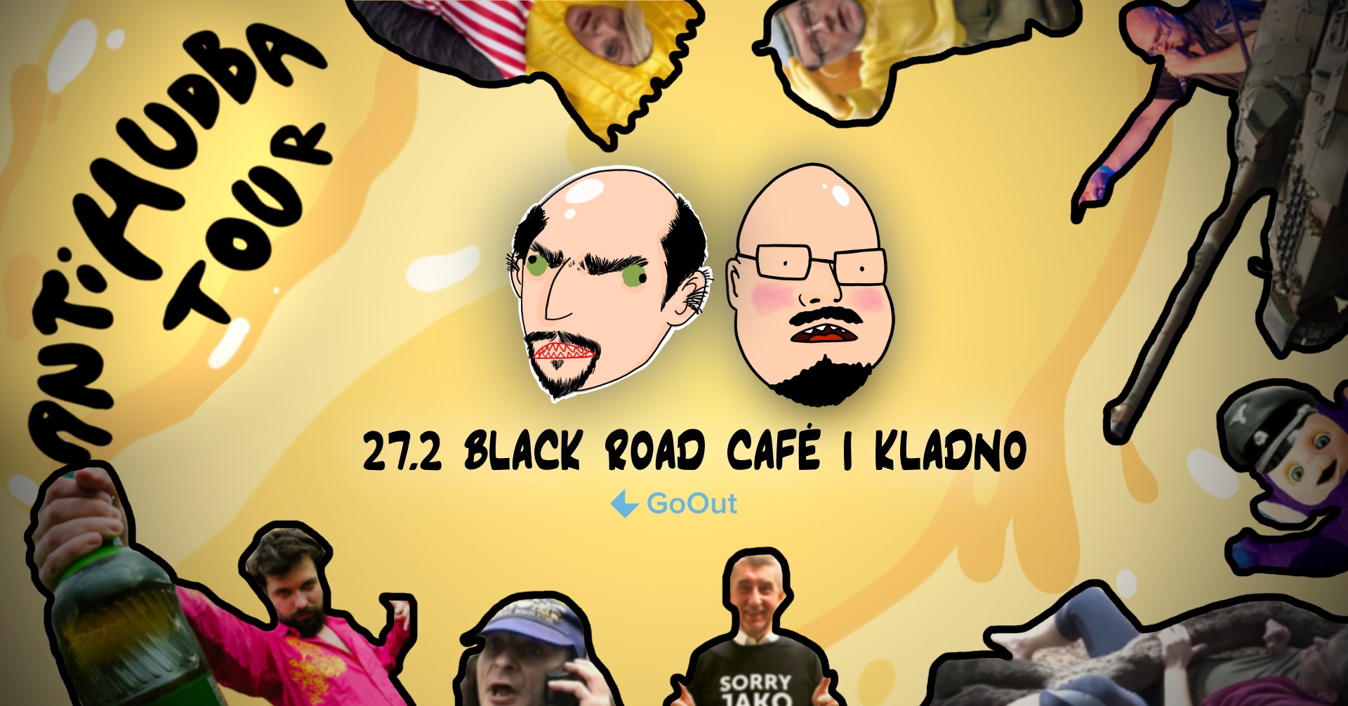 Vráťa Hošek & Vadnej Hrošík + Pondělníci: ANTIHUDBA TOUR / Kladno